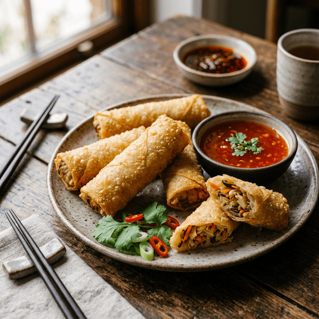 Hausgemachte Frühlingsrollen