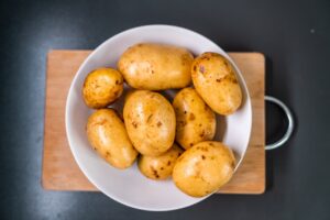 Cooked fresh potatoes