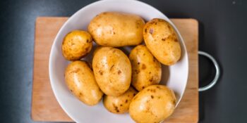 Cooked fresh potatoes